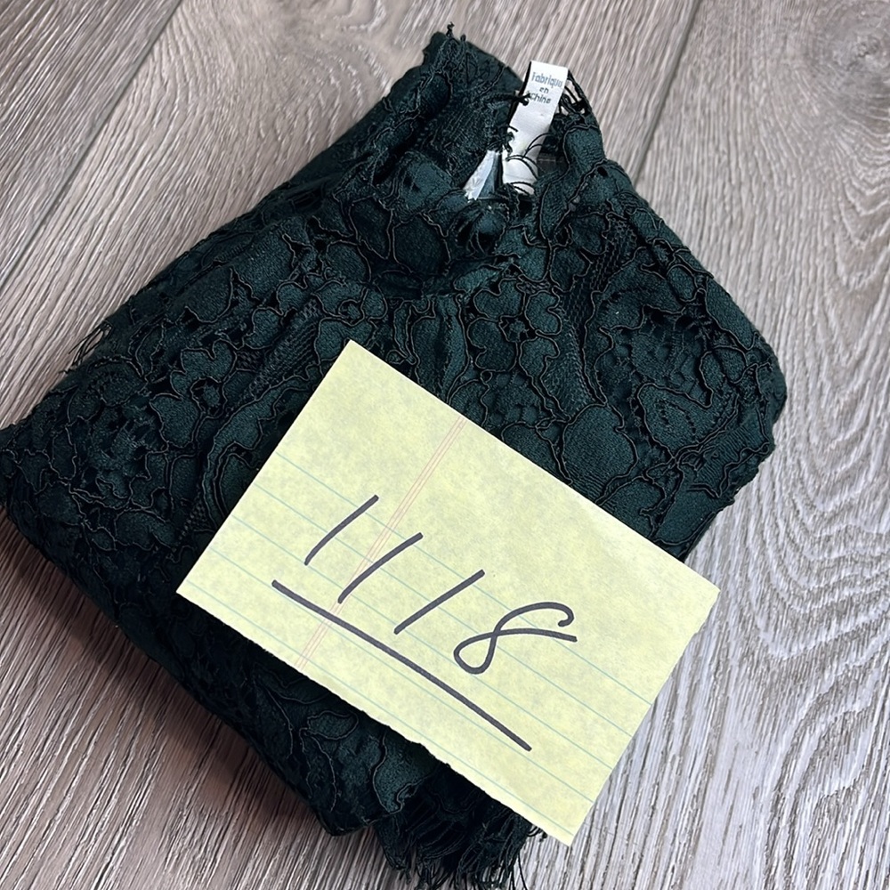 Nwot joie Freyda mock neck lace top - Picture 7 of 7
